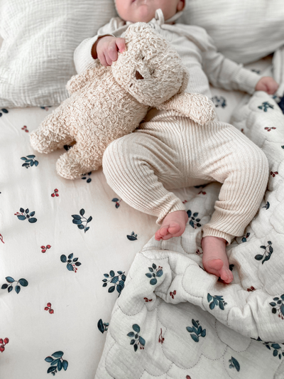 Waterproof cot sheet - Blue Bell